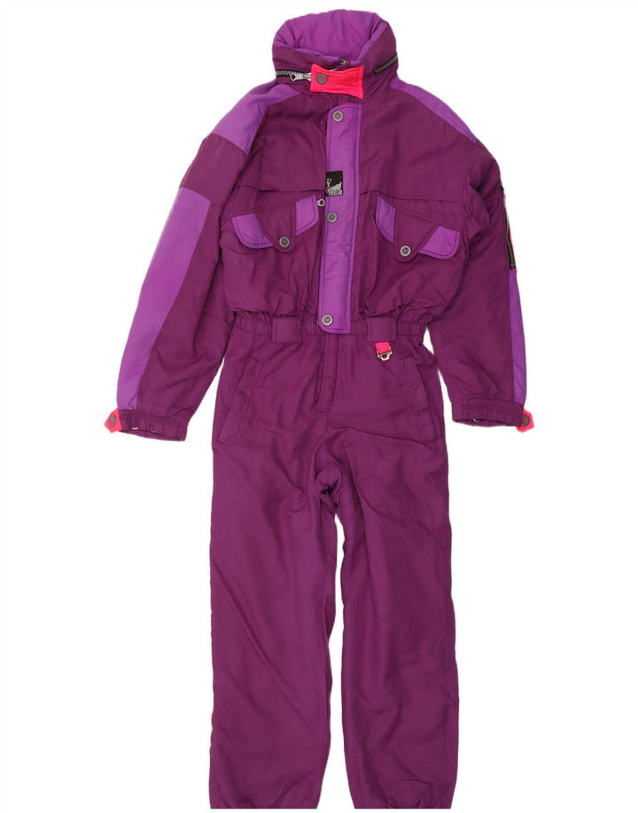 Salopetă de schi Colle pentru femei UK 12 Medium Purple Colorblock