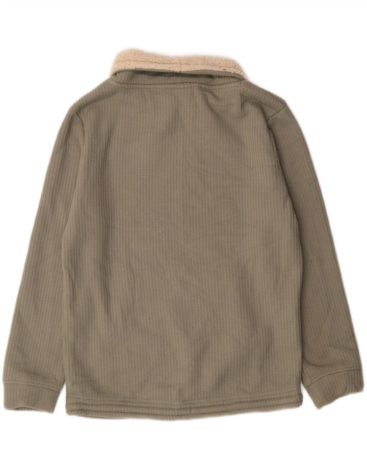 Weird Fish pentru femei Sherpa Gât rulat Pulover UK 12 Medium Green