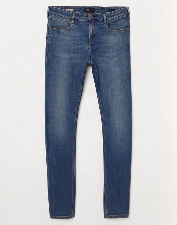 Blugi skinny pentru femei Scotch & Soda L30 L32 Bumbac albastru