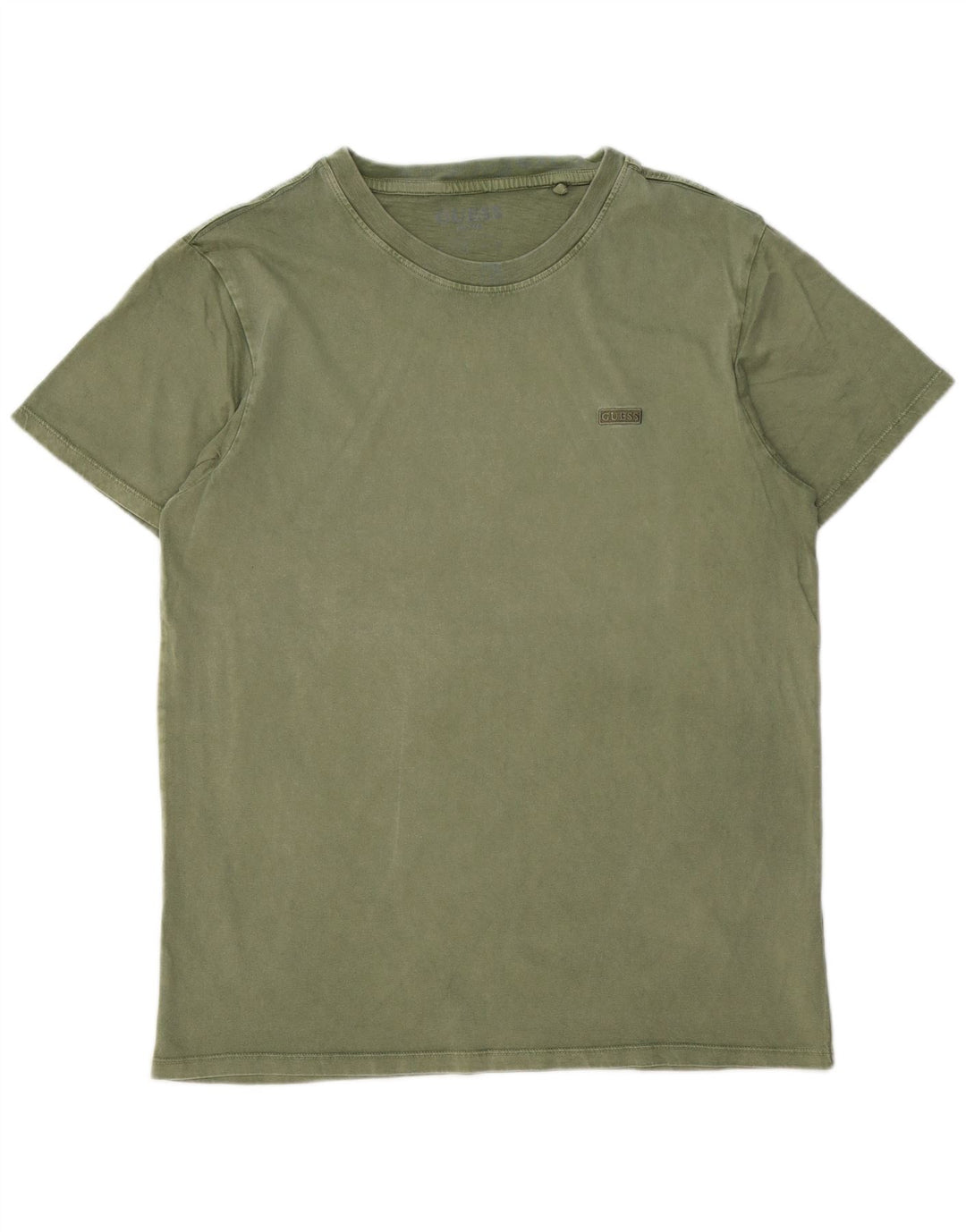 GUESS Bărbați Tricou Top UK 36 Small Green Bumbac