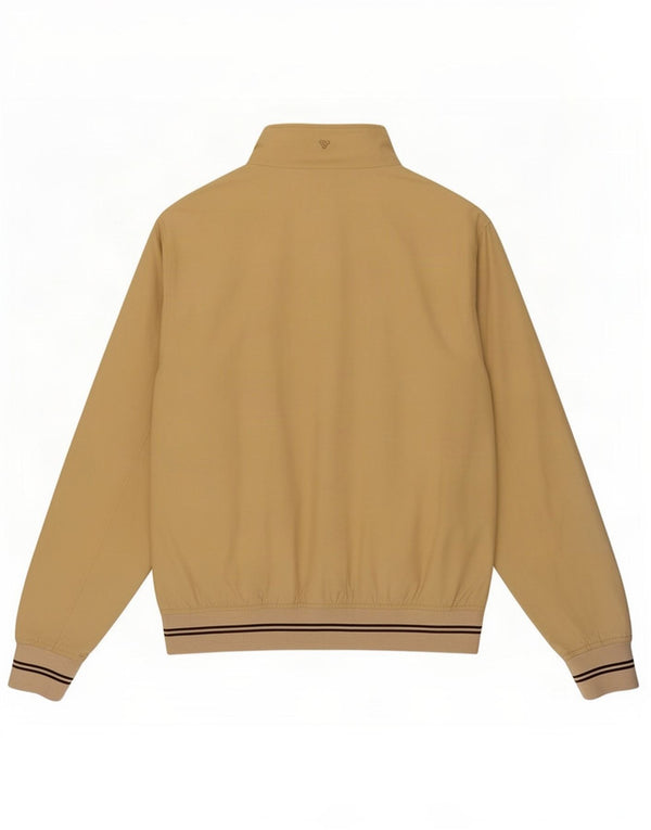 Brugi Mens Bomber Jacket UK 42 XL Beige Cotton