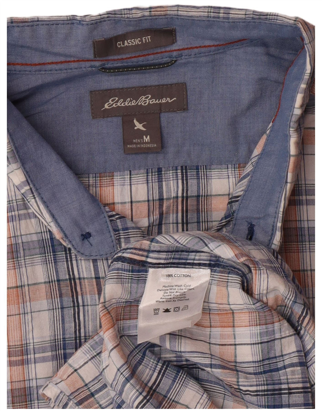 Cămașă cu mânecă scurtă pentru bărbați, EDDIE BAUER, cu mâneci scurte, mijlociu, multicoloră