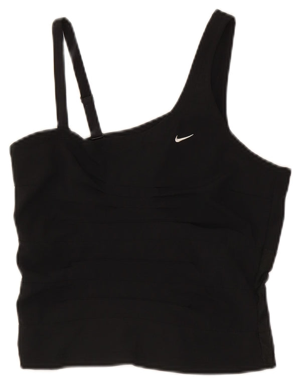 Vest Crop Top pentru femei Nike UK 8 Small Black