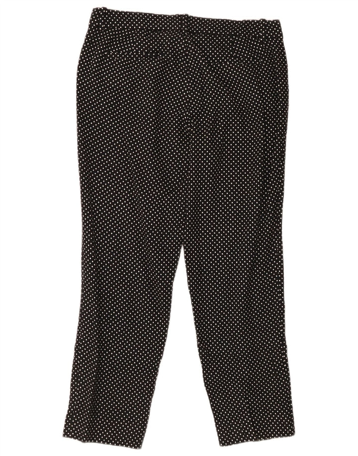 Pantaloni Capri slim pentru femei J. CREW US 6 Medium W30 L25 Black Spotted