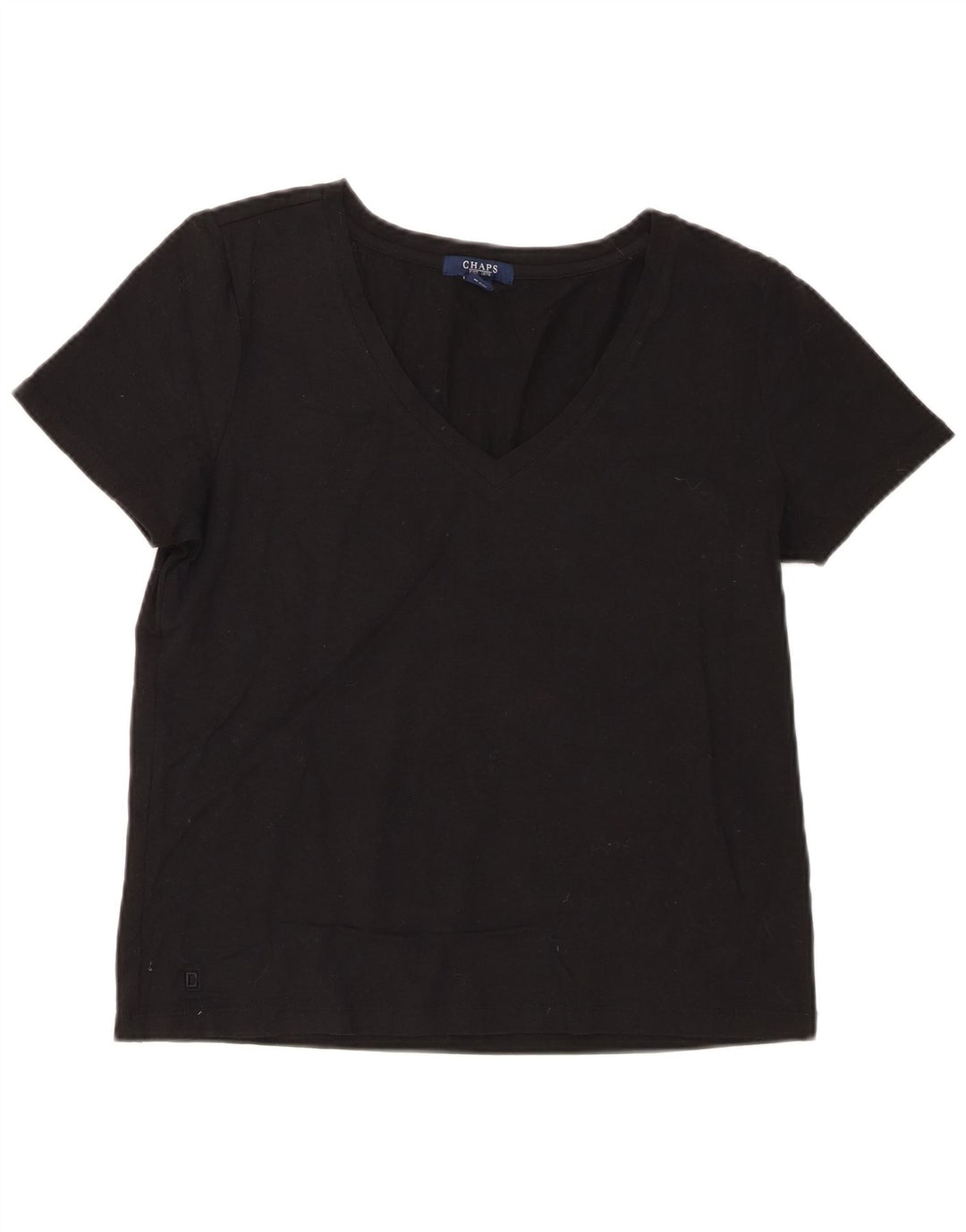 Tricou pentru femei Chaps Top UK 14, mare, negru, bumbac