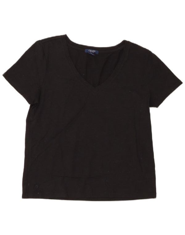 Tricou pentru femei Chaps Top UK 14, mare, negru, bumbac