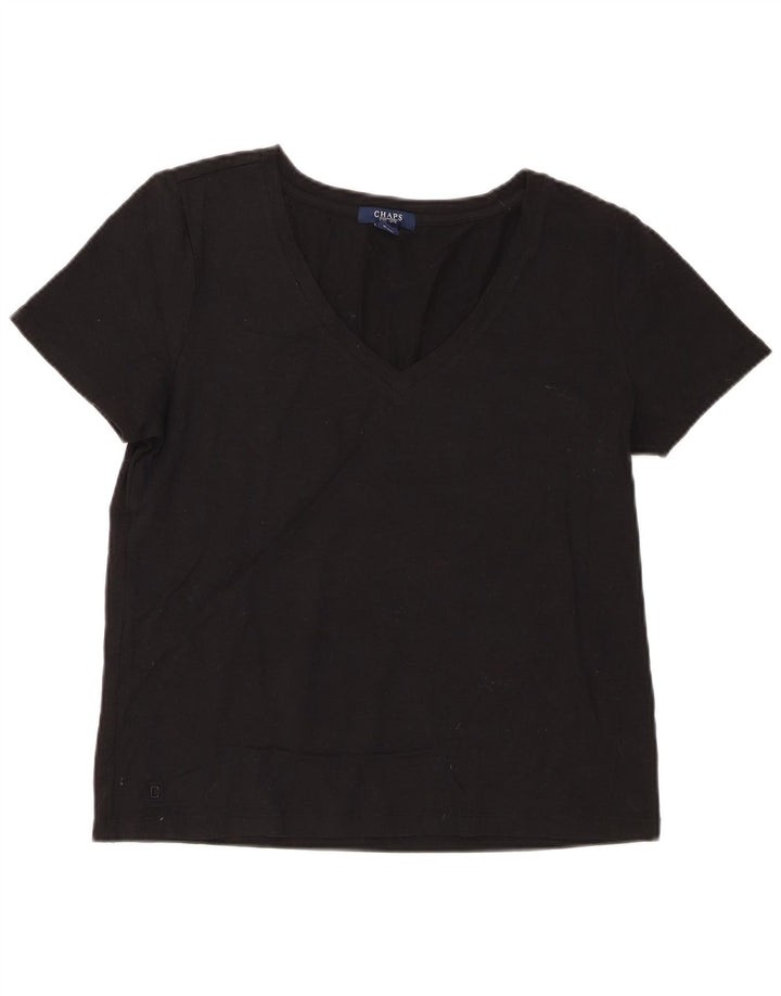 Tricou pentru femei Chaps Top UK 14, mare, negru, bumbac