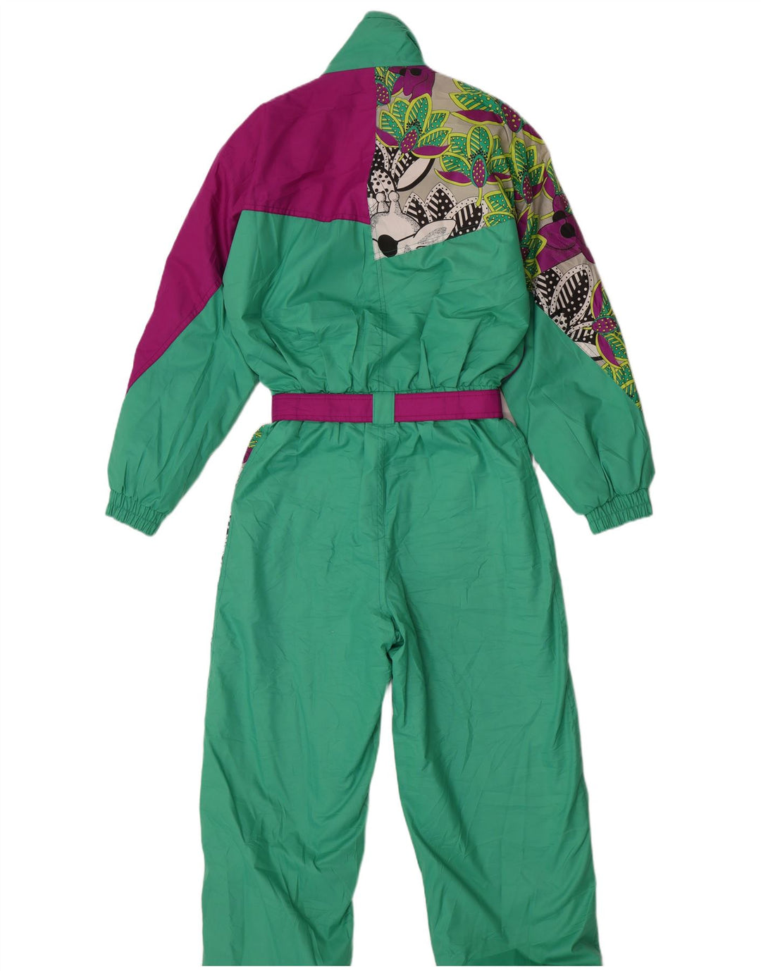 Salopetă de schi Vintage pentru femei EU 38 Medium W28 L30 Multicolor Colorblock
