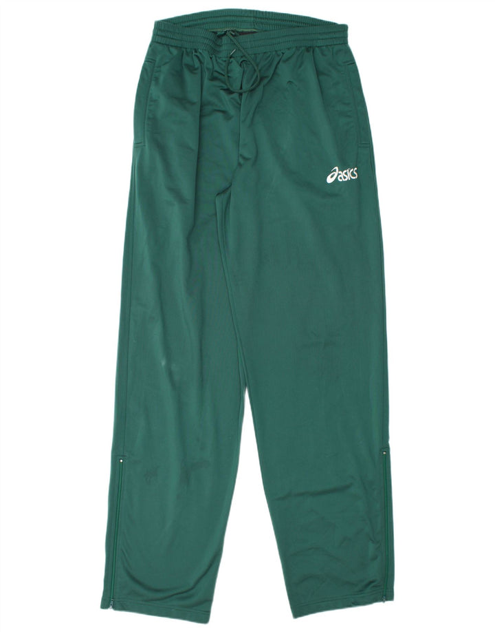 Pantaloni de trening ASICS pentru bărbați, mari, verde, poliester
