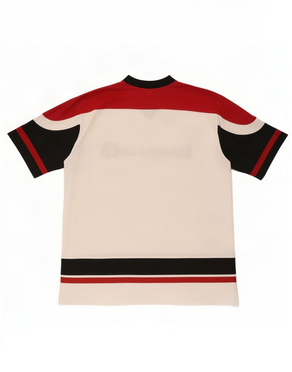 Tricou grafic pentru bărbați Champion Top 2XL, bumbac color bloc alb