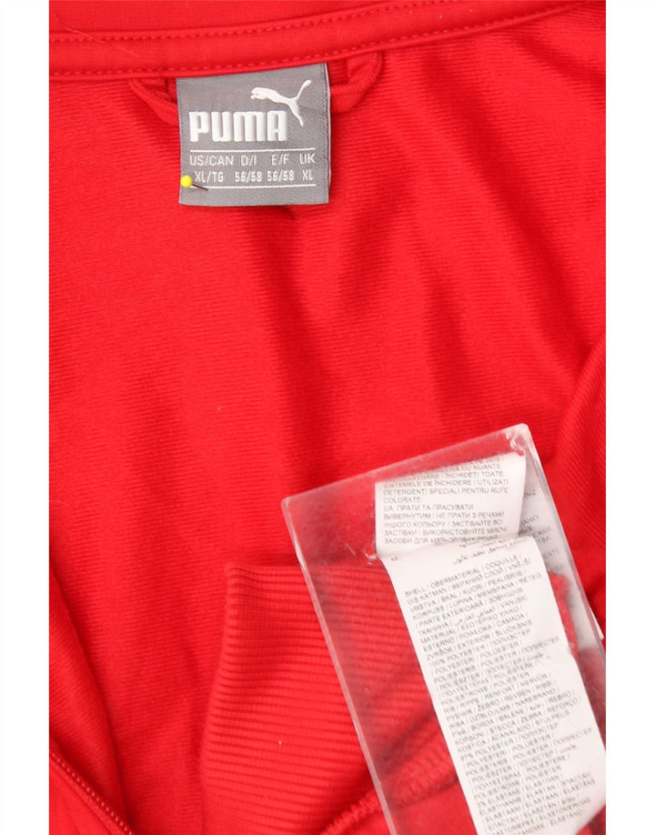 Jachetă de trening pentru bărbați Puma, XL, roșu, poliester color bloc