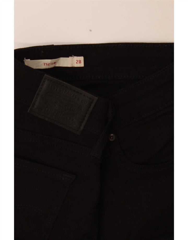 Blugi Levi's 712 Slim pentru femei W28 L26 negri