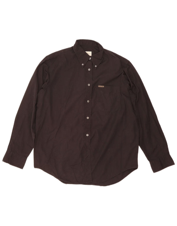 Cămașă supradimensionată pentru femei CALVIN KLEIN UK 14 Bumbac mediu negru