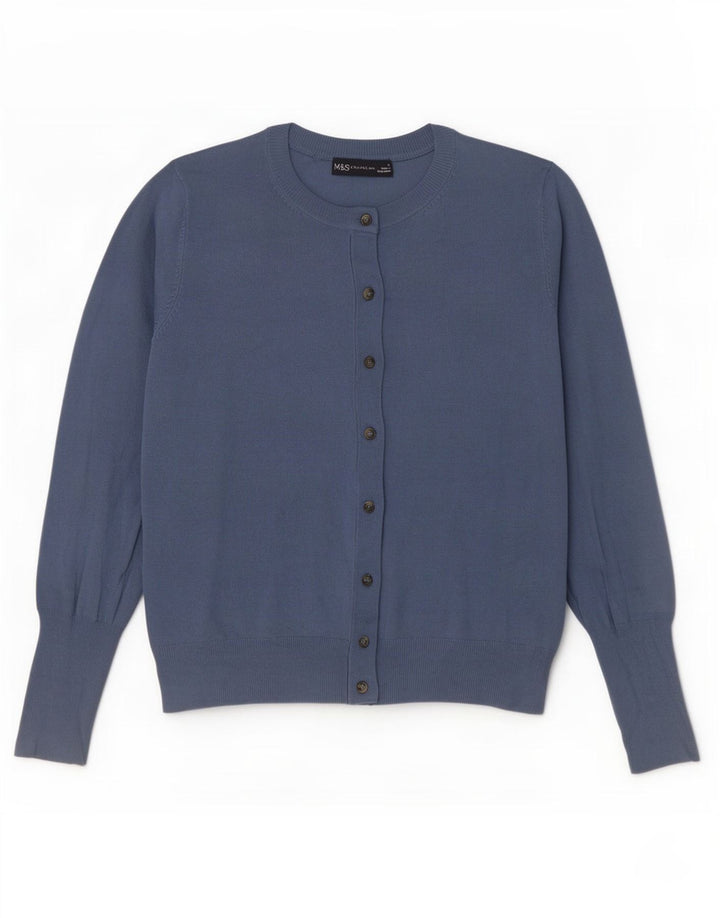 Pulover cardigan pentru femei Marks & Spencer UK 12 Medium Blue Viscose