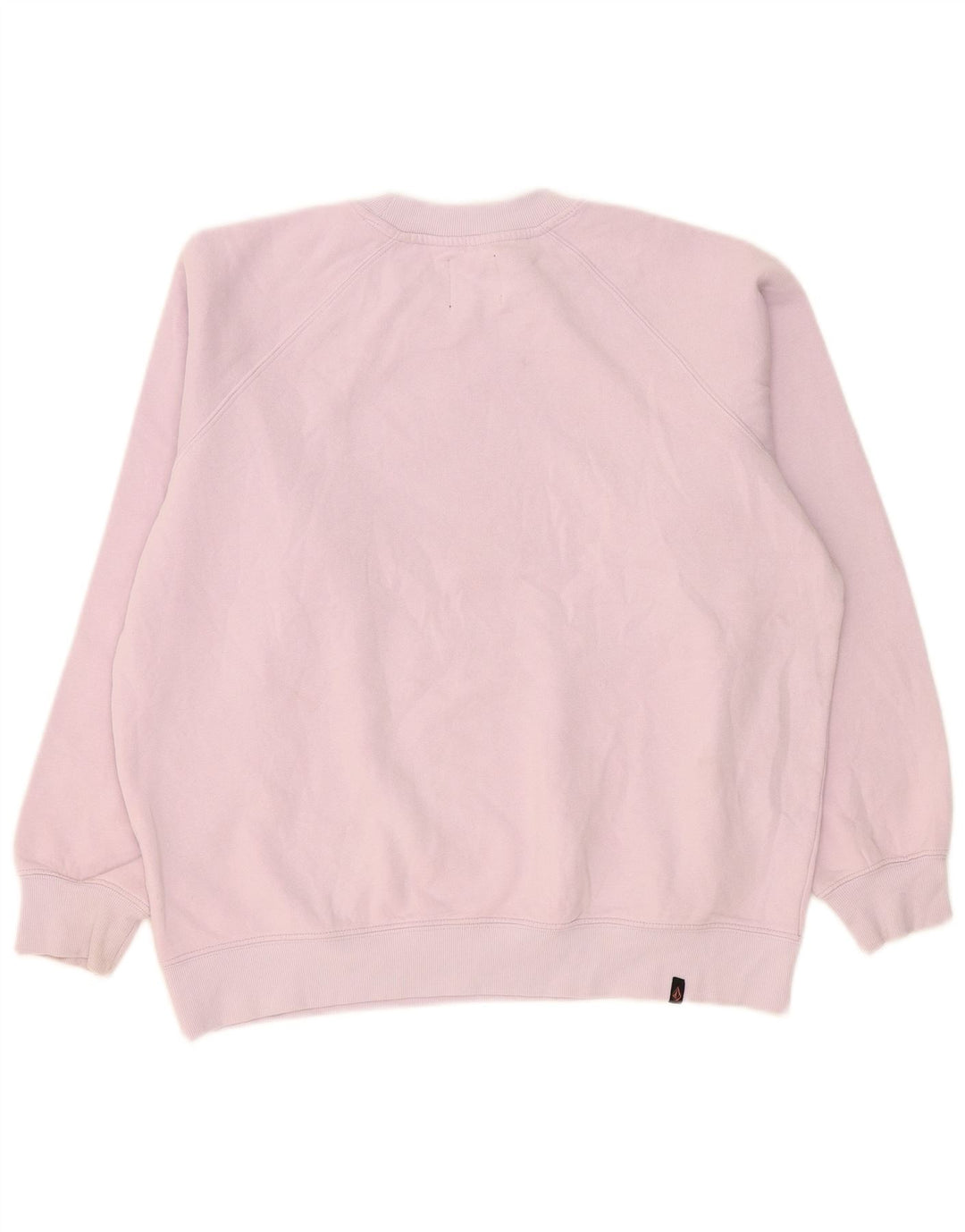 Pulover supradimensionat cu grafic pentru femei Volcom, bumbac mic, roz, US 4/6