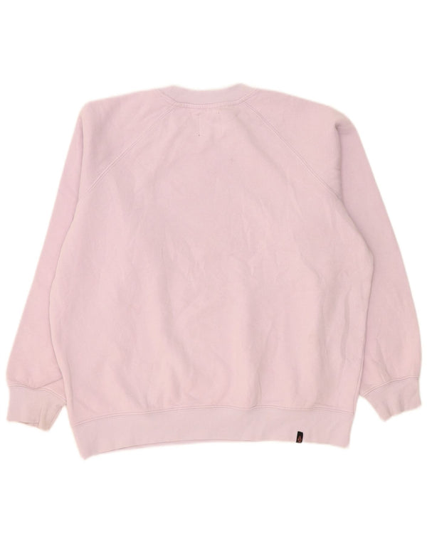 Pulover supradimensionat cu grafic pentru femei Volcom, bumbac mic, roz, US 4/6
