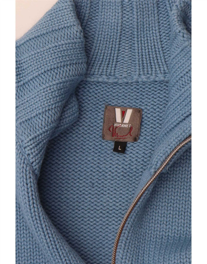 Pulover cardigan cu fermoar complet pentru bărbați Vuarnet, mare, albastru