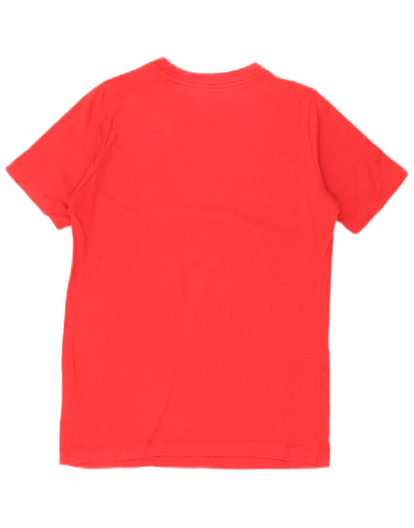 Tricou grafic Nike pentru băieți Top 12-13 ani mare bumbac roșu
