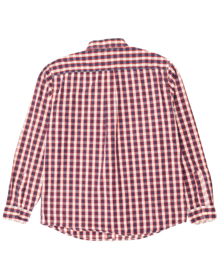 Cămașă pentru bărbați DOCKERS, mare, albastru, bumbac cu carouri