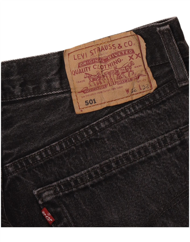 Blugi drepti pentru bărbați Levi's 501 W32 L32 gri