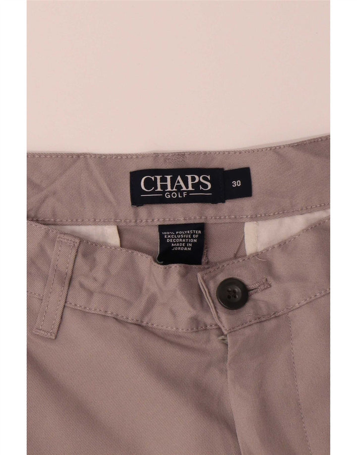 Pantaloni scurți chino pentru bărbați Chaps W30, poliester, gri mediu