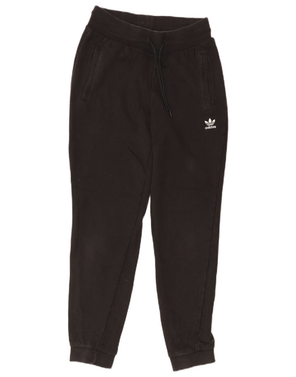 Pantaloni de trening Adidas pentru femei Joggeri UK 10 Bumbac negru mic