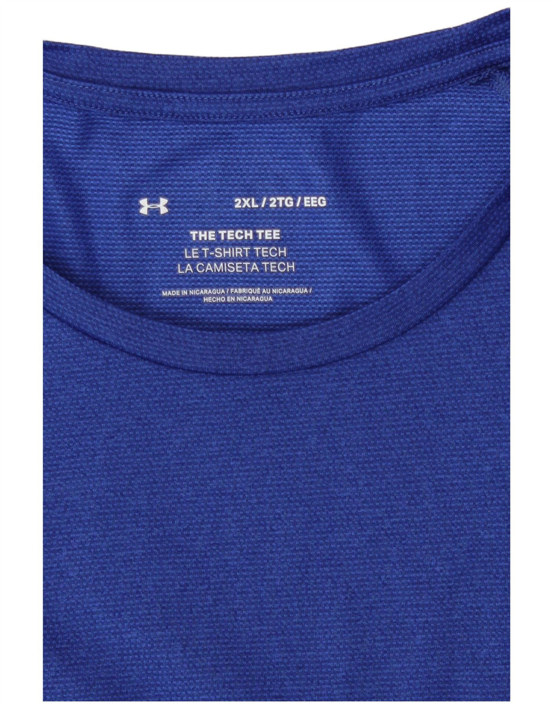 Tricou Under Armour pentru bărbați Top 2XL poliester albastru