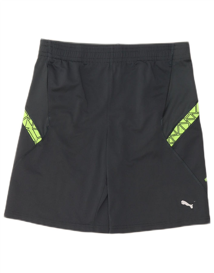 Pantaloni scurti sport PUMA pentru femei US 14/16, mari, gri, geometric, poliester