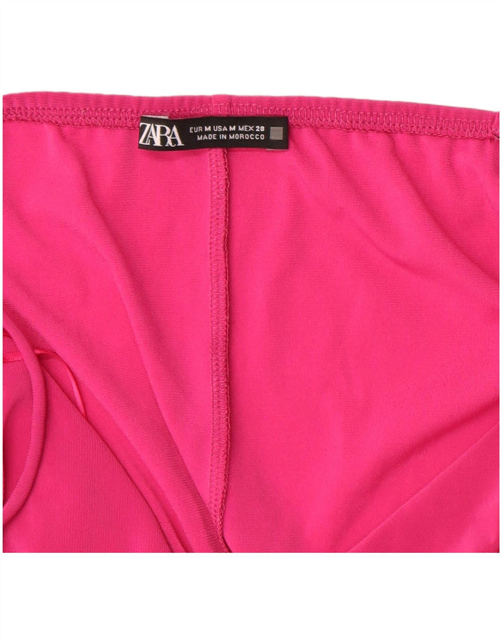 Rochie pentru femei Zara UK 14 Poliester roz mediu