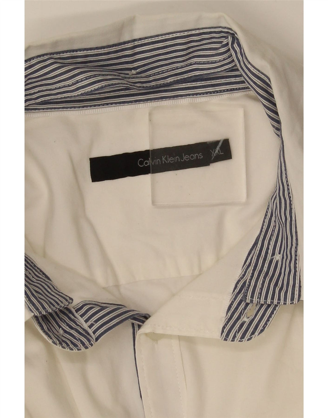 Cămașă pentru bărbați Calvin Klein Jeans 2XL Alb