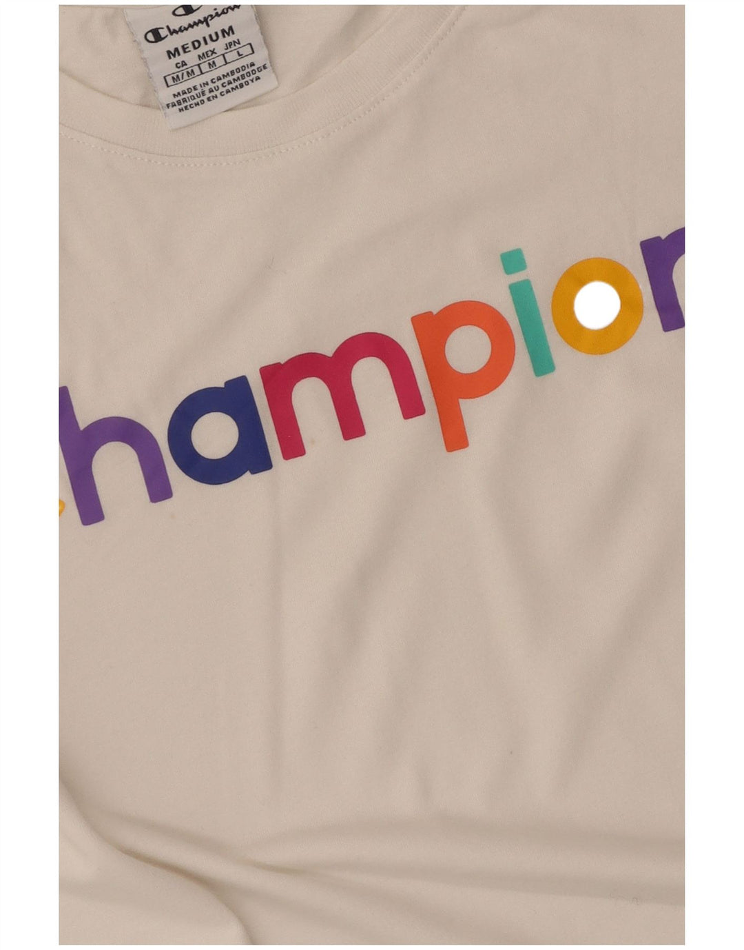 Tricou grafic Champion pentru femei Top UK 12 Medium White Striped