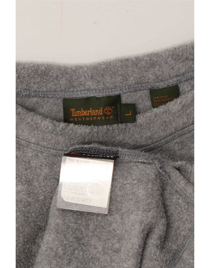 Pulover pentru bărbați Timberland din lână, mare, gri poliester pătat
