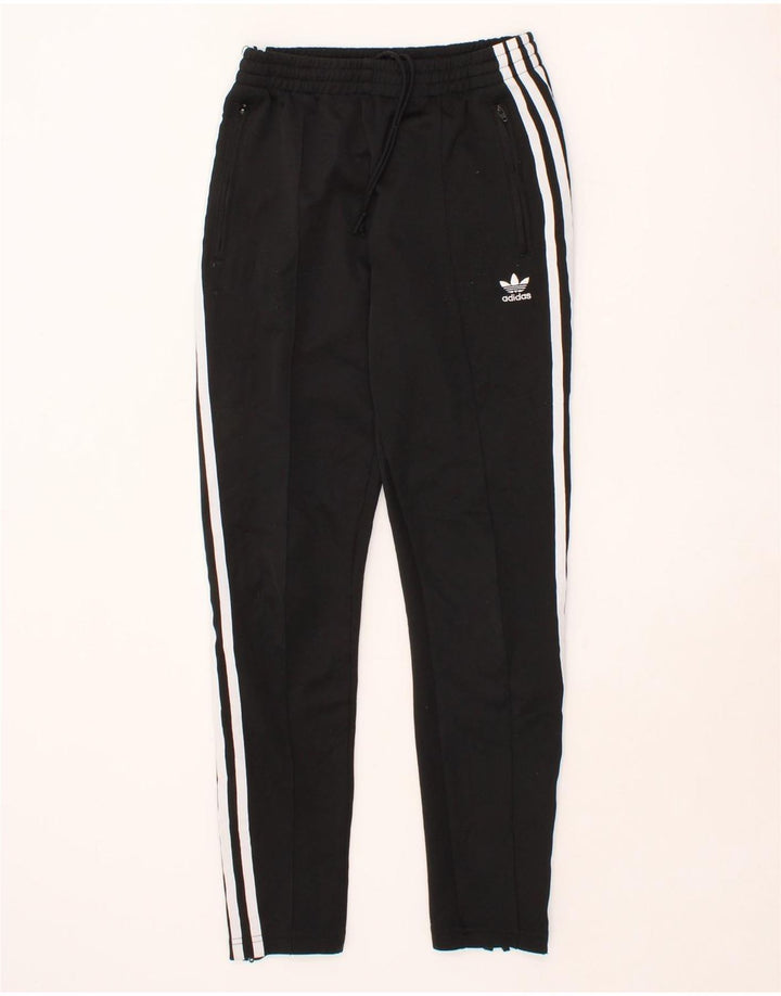 ADIDAS Womens Tracksuit Trousers UK 6 XS Black Polyester Vintage Adidas and Second-Hand Adidas from Messina Hembry 