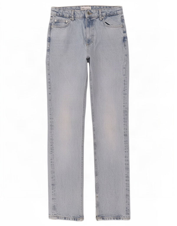 Blugi slim pentru femei Zara 2XS L24 L33 Bumbac albastru