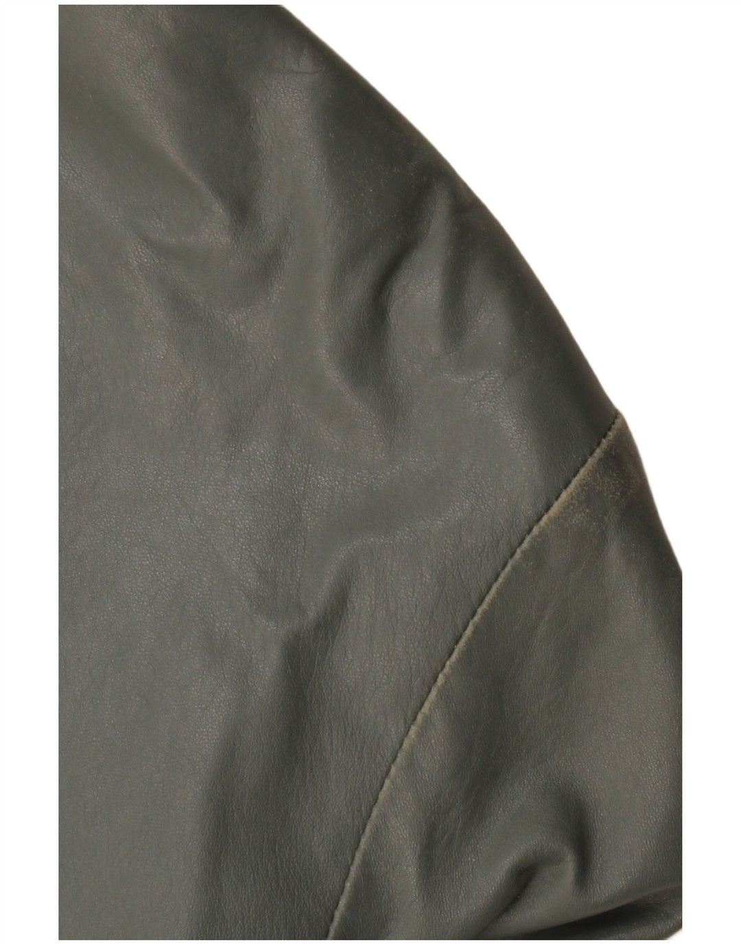 Bomber din piele pentru femei VINTAGE UK 12 din piele gri medie