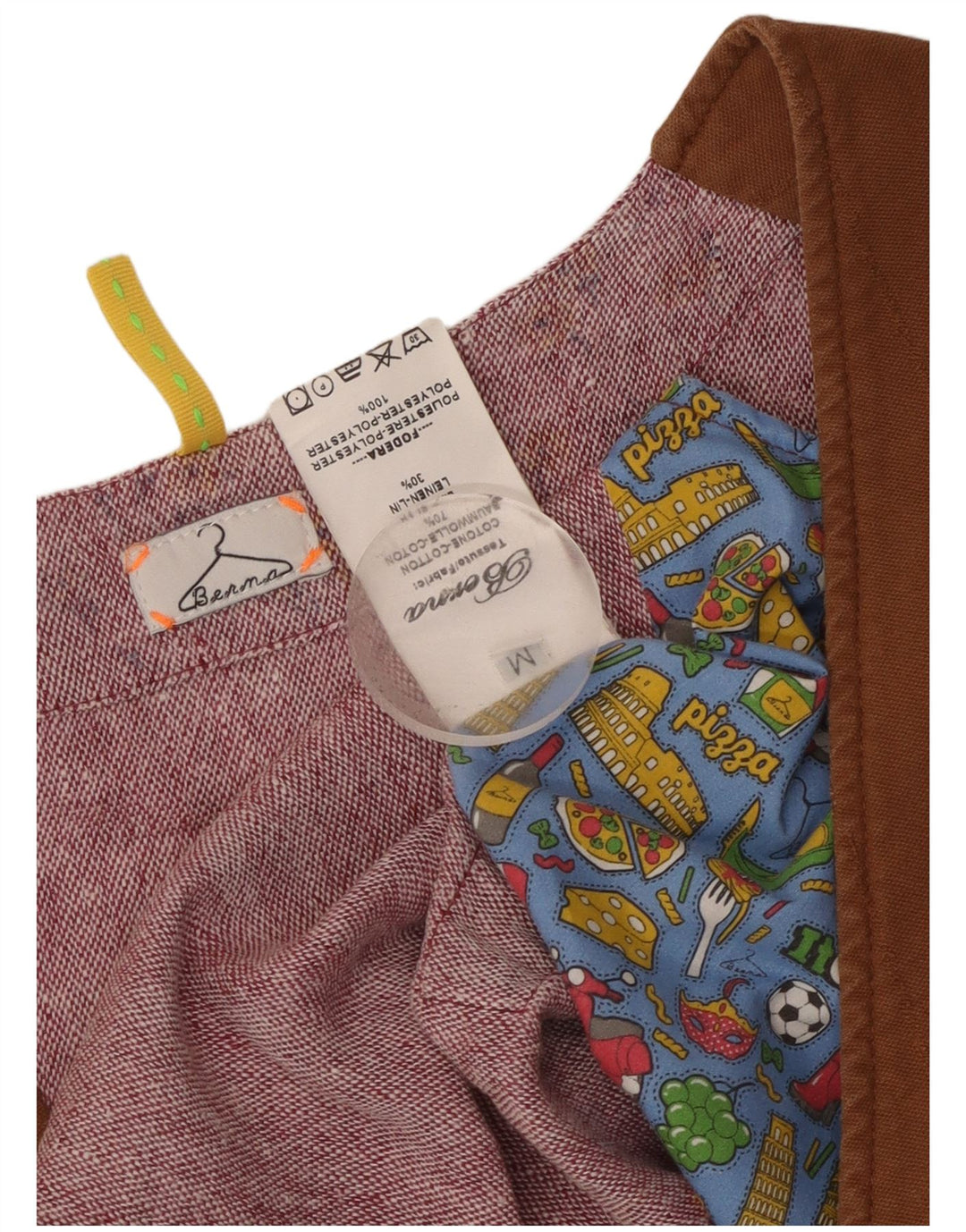 Gilet dublu pentru bărbați Berna, bumbac maro mediu