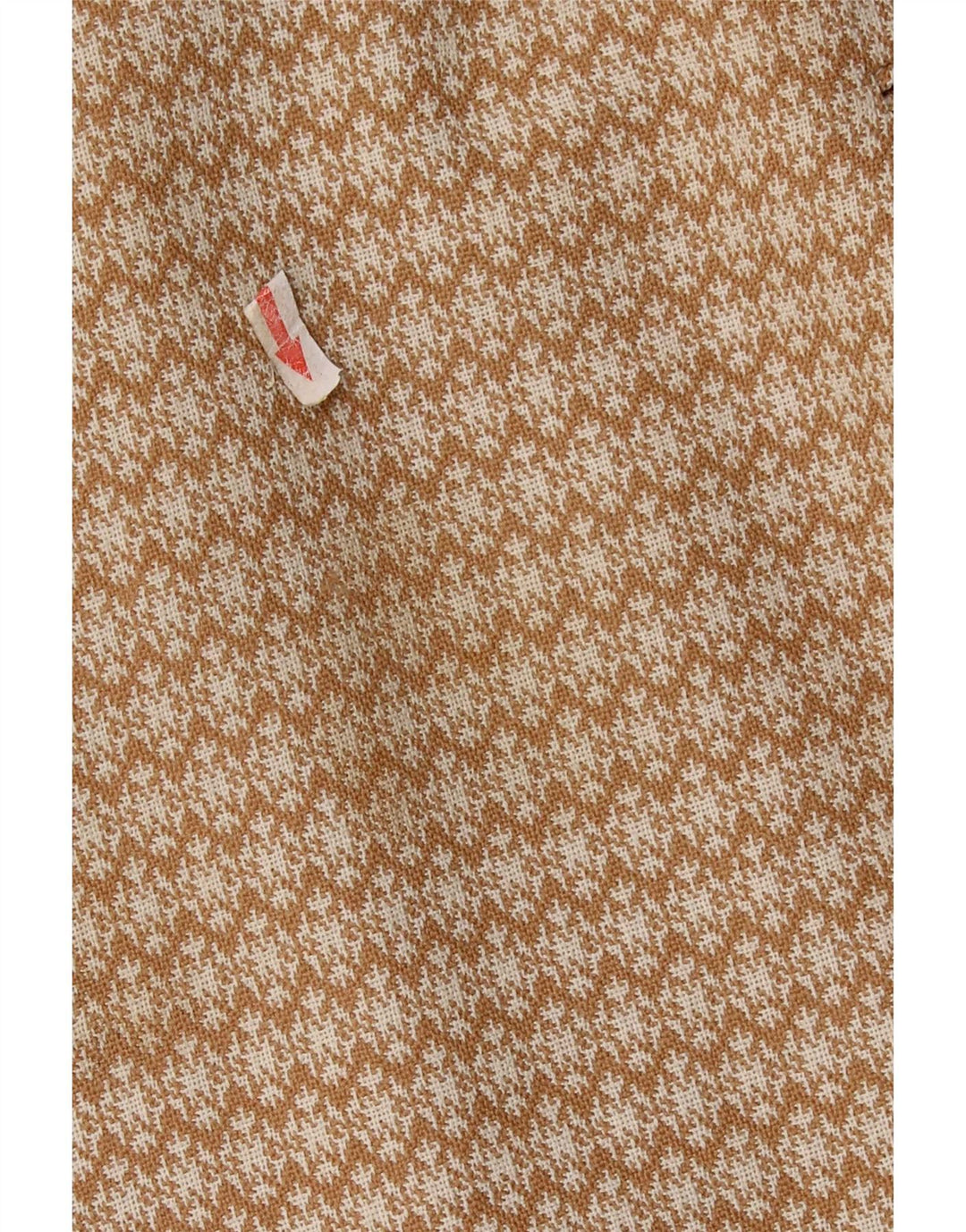 Pardesiu vintage pentru femei UK 10 Small Beige Geometric