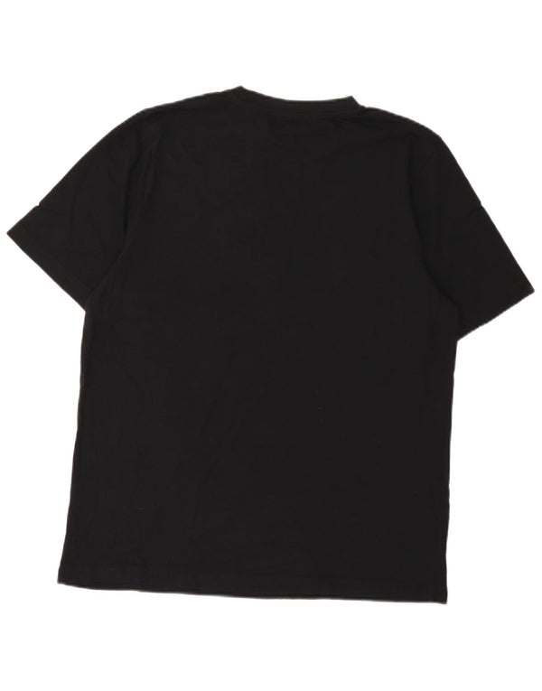 Tricou grafic pentru bărbați Kappa Top Medium Black Bumbac