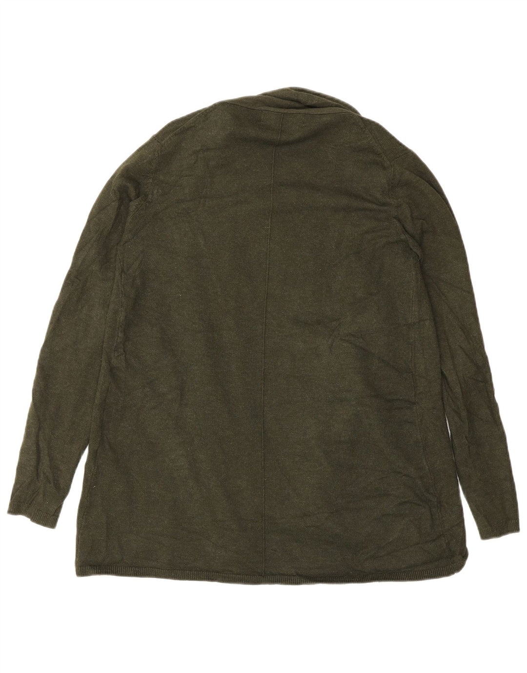 Pulover cardigan deschis pentru femei Zara UK 12, viscoză verde medie