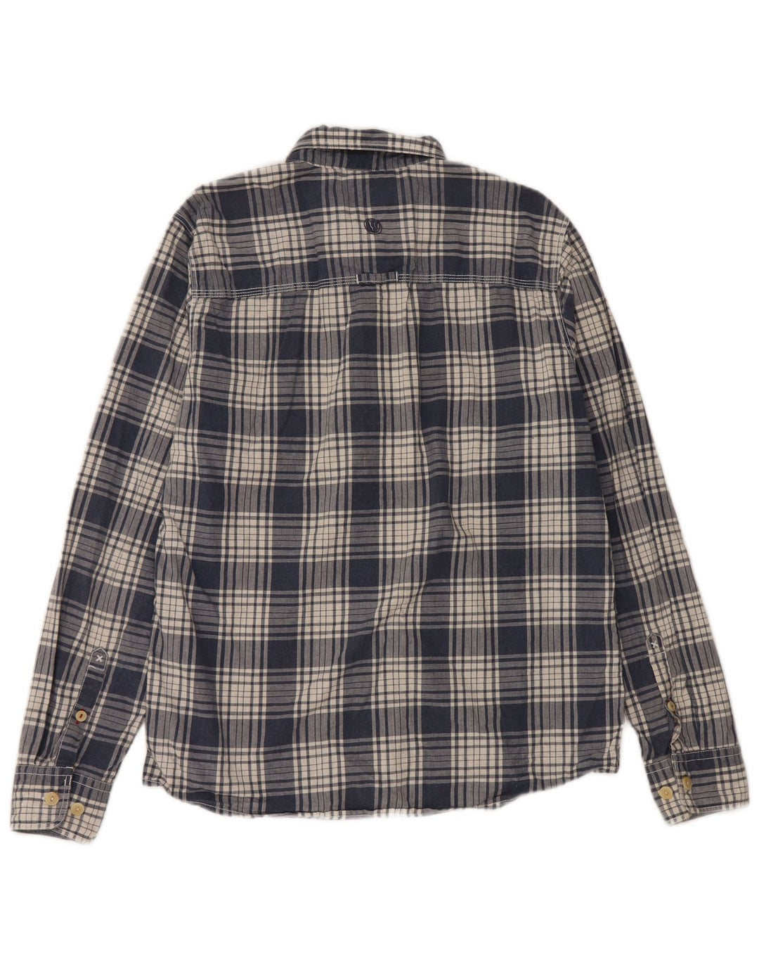 Cămașă pentru bărbați Fat Face Classic Fit Bumbac cu carouri, albastru bleumarin mediu