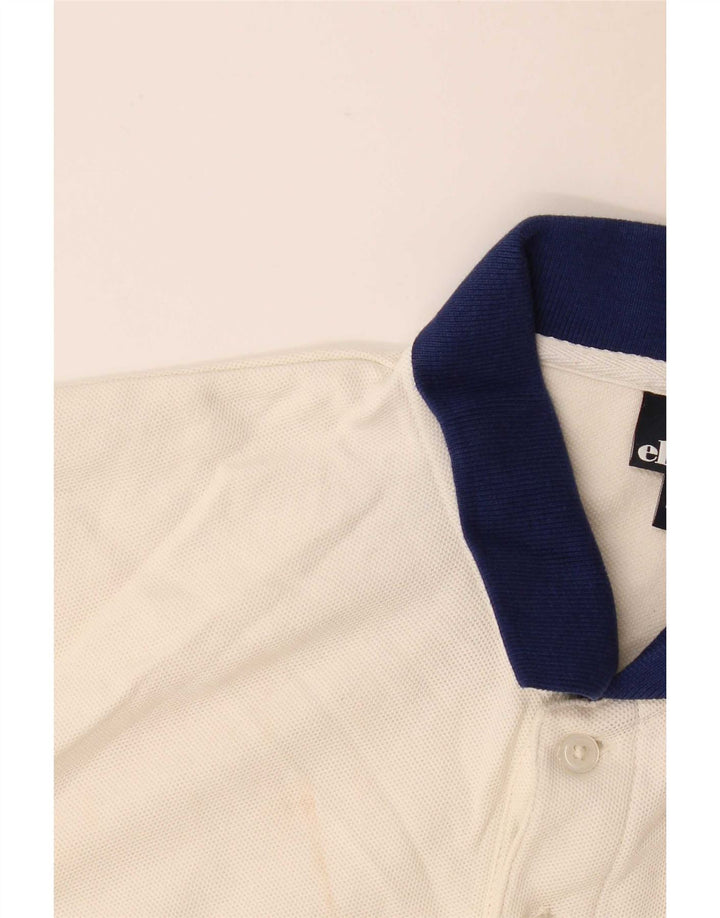 Tricou polo pentru bărbați Ellesse, mic din bumbac alb