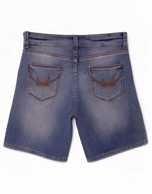 Marks & Spencer Pantaloni scurți din denim pentru femei UK 8 Small W26 Blue Bumbac