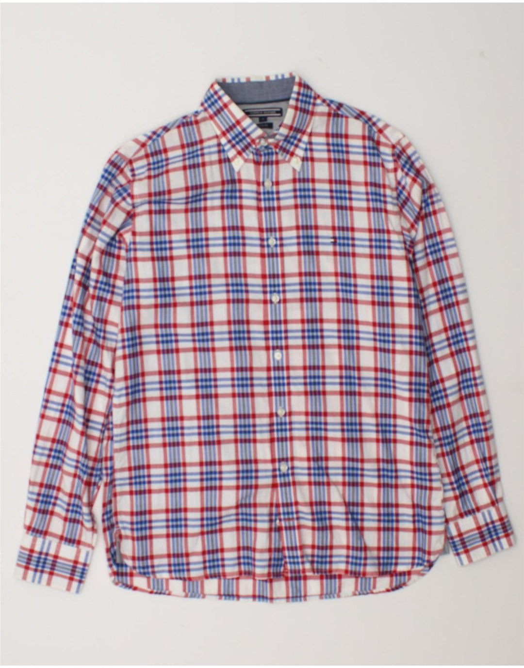 Cămașă personalizată pentru bărbați Tommy Hilfiger, bumbac cu carouri multicolore