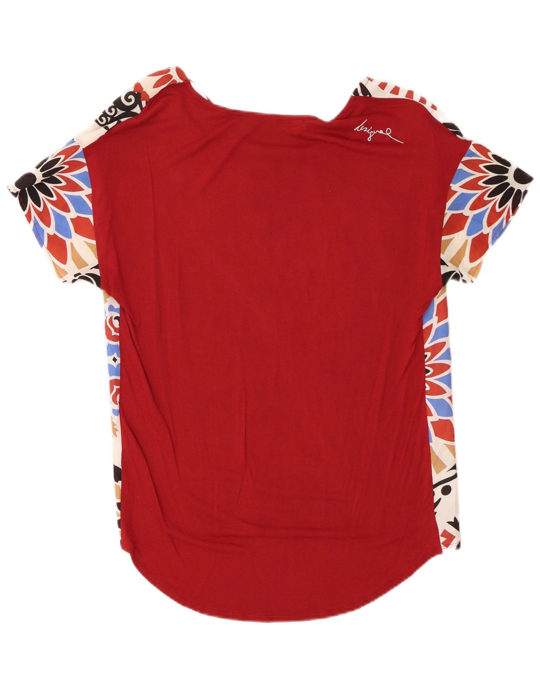 Bluză Desigual Femei Top UK 10 Small Red Floral Viscose