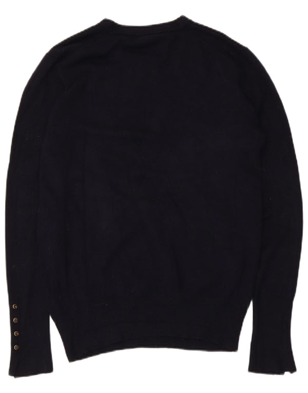 Pulover pentru damă Zara, cu gât turnut, UK 18 XL, bleumarin