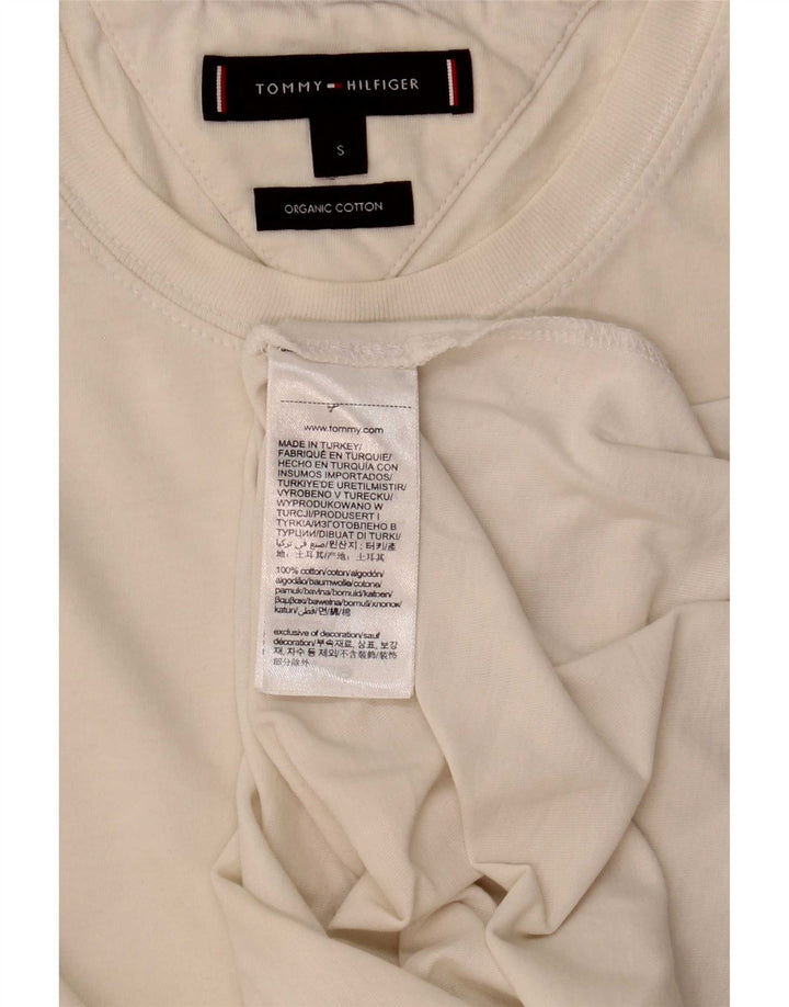 Tricou pentru bărbați Tommy Hilfiger Top mic, alb, bumbac