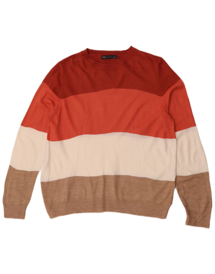 Pulover pentru femei Marks & Spencer cu decolteu triplu UK 16 mare, multicolor
