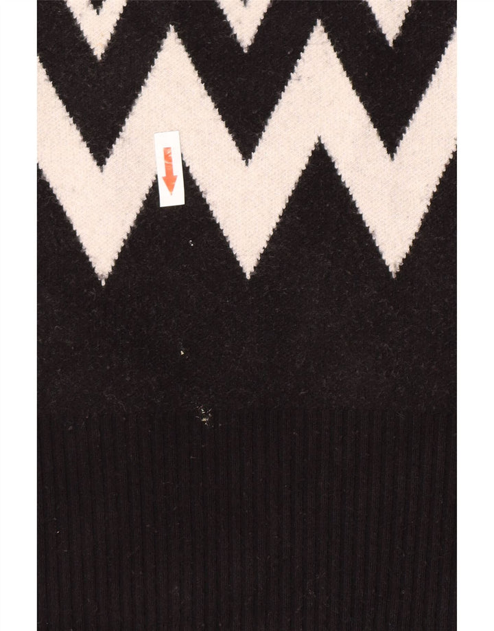 Pulover pentru femei Marks & Spencer cu decolteu triplu UK 14 Medium Negru