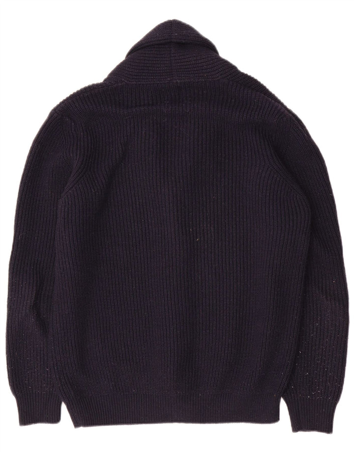 Pulover cardigan pentru bărbați Zara Mediu Bleumarin