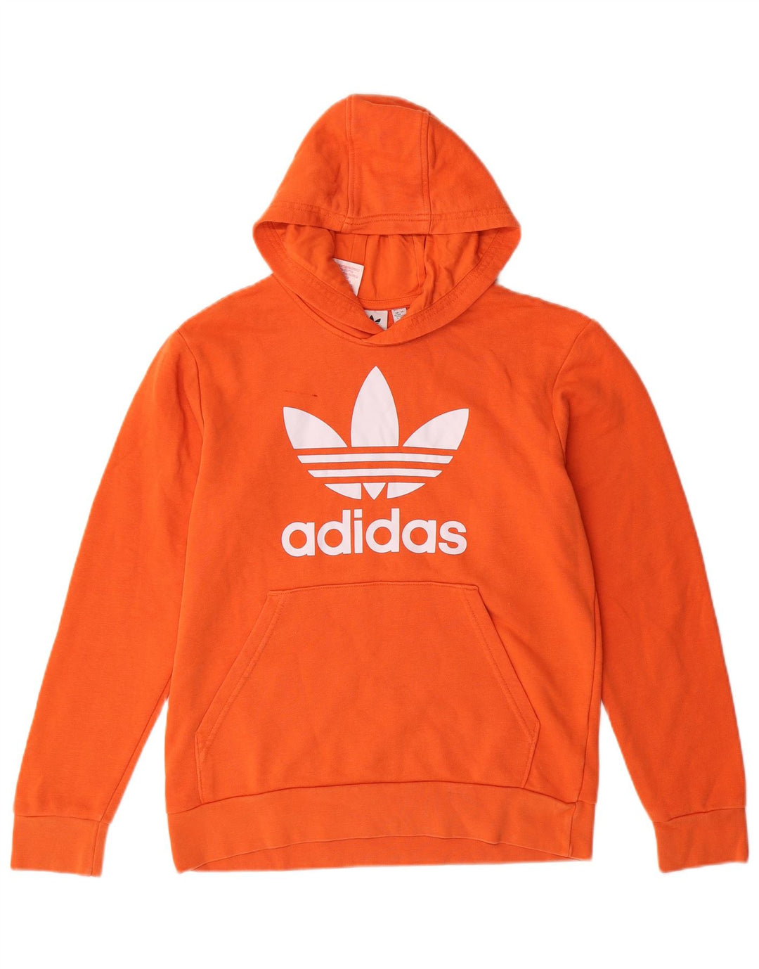 Pulover ADIDAS pentru băieți, cu grafică, 12-13 ani, bumbac portocaliu